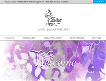 Tablet Screenshot of laurazollar.com